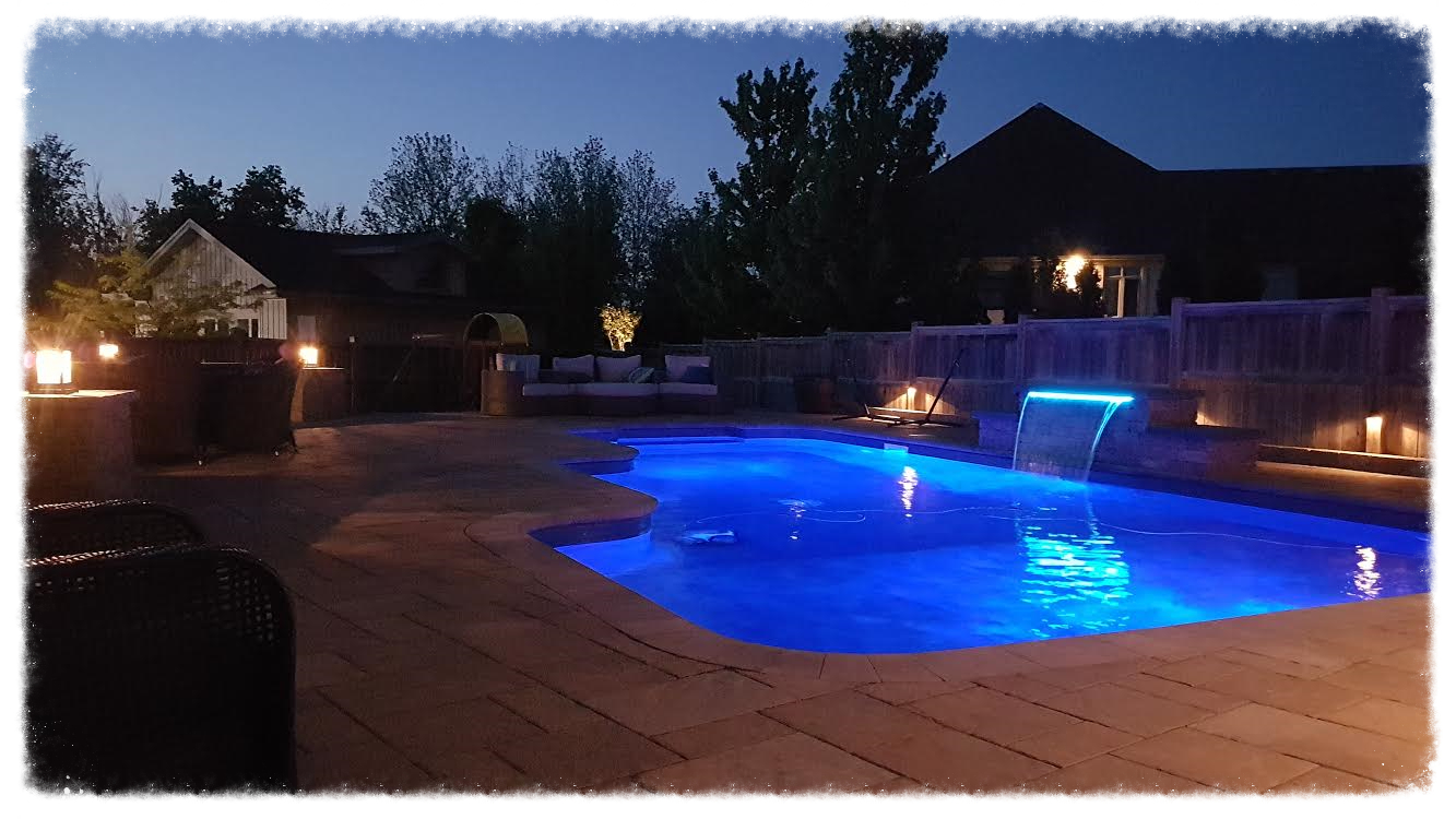 nightlighting around pool