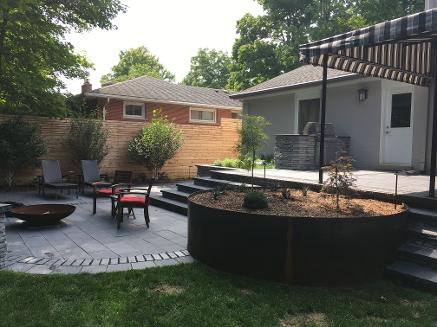 corten steel planter